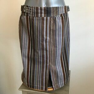 Mark Edwards Studio Belted Corduroy Pencil Skirt  Size 8